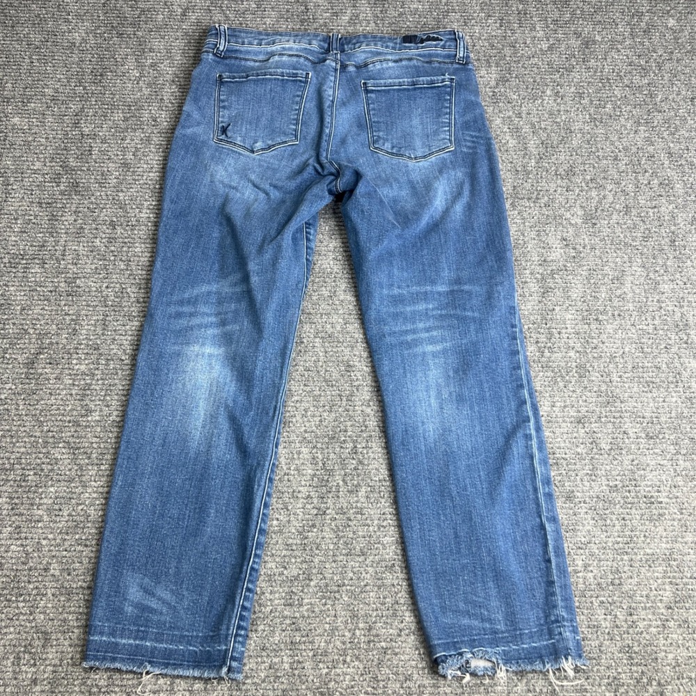 Kut from the Kloth Womens Straight Leg Jeans Medium Wash Raw Hem Size 8 - Picture 2 of 7
